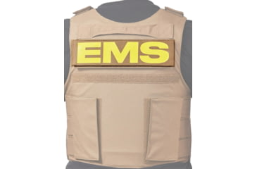Image of Ace Link Armor EMS Patch, Yellow On Coyote, B-TG-ID-EMS-YL-CBR