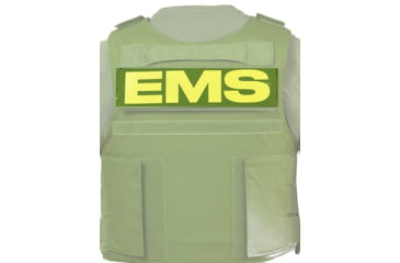 Image of Ace Link Armor EMS Patch, Yellow On Green, B-TG-ID-EMS-YL-GRN