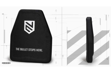 Image of Ace Link Armor Level 3 Armor Plate Swimmers Cut, Black, 10x12in, B-AP-3-SHTR-1012-PE