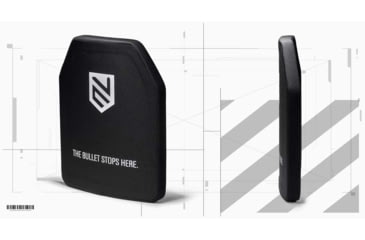 Image of Ace Link Armor Level 3+ Ceramic Plate, Black, 10x12in, B-AP-3P-1012-ALU-SC