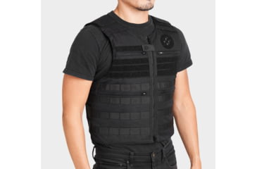 Image of Ace Link Armor Patrol Laser Cut Vest, Black, Small, B-CR-PTLC-BLK-1-S