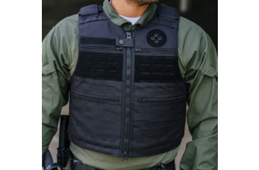 Image of Ace Link Armor Patrol Laser Cut Vest, Black, Small, B-CR-PTLC-BLK-1-S