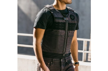 Image of Ace Link Armor Patrol Laser Cut Vest, Black, Small, B-CR-PTLC-BLK-1-S