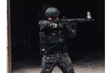 Image of Ace Link Armor Quadrelease 2.0 Carrier Only, Black Camo, Large, B-PC-Q20-NW-L-ML