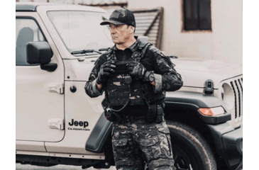 Image of Ace Link Armor Quadrelease 2.0 Carrier Only, Black Camo, Large, B-PC-Q20-NW-L-ML