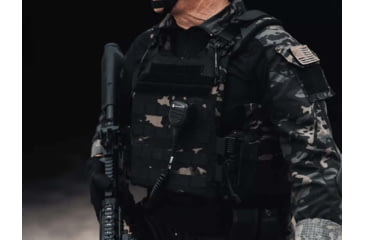 Image of Ace Link Armor Quadrelease 2.0 Carrier Only, Black Camo, Large, B-PC-Q20-NW-L-ML