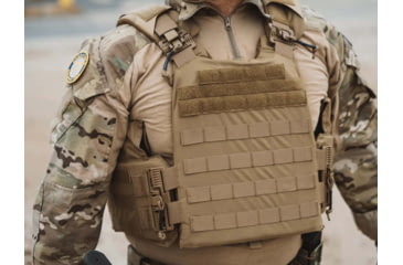 Image of Ace Link Armor Quadrelease 2.0 Carrier Only, Tan, Extra Large, B-PC-Q20-TN-XL-ML