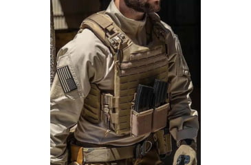 Image of Ace Link Armor Quadrelease Tactical Plate Carrier, Laser Cut, Tan, Large, B-PC-QRD-TN-L-LC