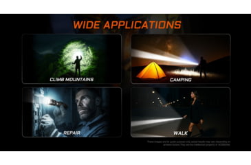 Image of Acebeam EC90 Long Range 21700 USB-C Rechargeable Battery 4300 Lumens LED EDC Flashlight, Black, EC90 Black