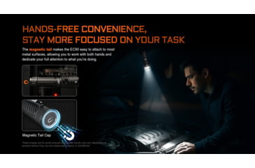 Image of Acebeam EC90 Long Range 21700 USB-C Rechargeable Battery 4300 Lumens LED EDC Flashlight, Black, EC90 Black