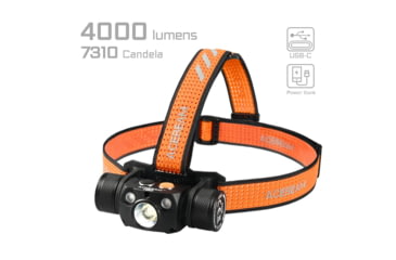 Image of Acebeam H30 1 x 21700 CREE XHP70.2 LED Rechargeable Headlamp, 4000 Lumens, Cool White/ Green/ Red, Black, H30 R+G -CW