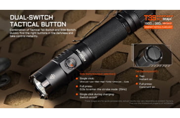 Image of Acebeam T35 Compact Tactical Flashlight, Black, T35