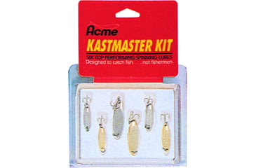 Image of Acme Kastmaster Lure Kit, Chrome &amp; Gold, 1/4oz, 1/8oz, 1/12oz, 6 per Pack, KT 15