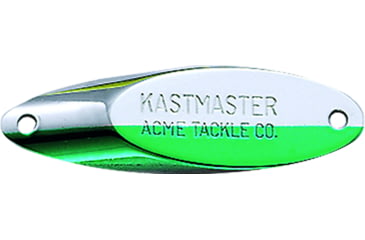 Image of Acme Kastmaster Spoon 2in, 3/8oz, Chrome &amp; Neon Green, SW138/CHNG