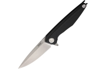 Image of Acta Non Verba Knives Z300 Linerlock Folding Knife, 3.5 stonewash finish Sleipner tool steel blade, Black G10 handle, ANVZ300-010