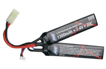 Image of Action Sport Games Battery, 7.4V 1300 mAh, LI-PO, sticks ASG17206