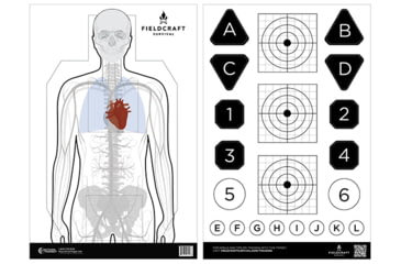 Image of Action Target Fieldcraft Survival Double Sided Training Target, 100 Pack, 23in x 35in, FLDC-P-100
