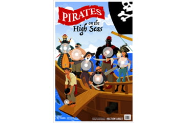 Image of Action Target GS-PIRATES-100 Action Pirate Hanging Paper 23 X 35 Pirates/S, GS-PIRATES-100