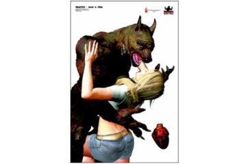 Image of Action Target Monster Assault Full Color Target Jack &amp; Ellie 100 Per Case, Full Color Target, 23in x 35in, MOAT-02-100