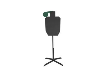 Image of Action Target PT IPSC Hostage w/ 3 ft Stand, Black/Green AT-209-3-0