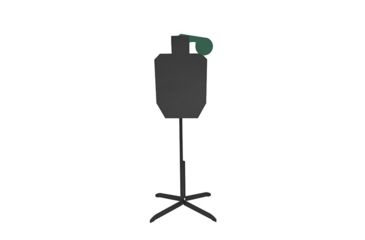 Image of Action Target PT IPSC Hostage w/ 3 ft Stand, Black/Green AT-209-3-0