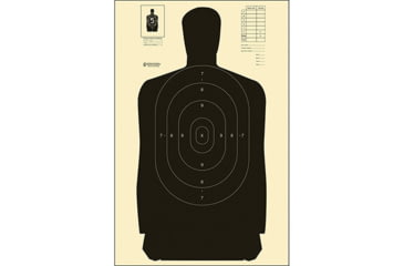 Image of Action Target Standard Silhouette Target, Black, 24x45 Inch, B-27S-BLACK