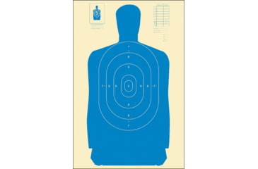 Image of Action Target Standard Silhouette Target, Blue, 24x45 Inch, B-27S-BLUE