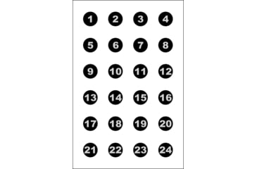 Image of ACTION VB24100 24 3 NUMBERED CIRCLES 100 BOX VB-24-100
