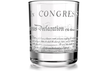 Image of Old Southern Brass Declaration of Independence Whiskey Glass, Clear, 10 oz, OSB-WG-DOI