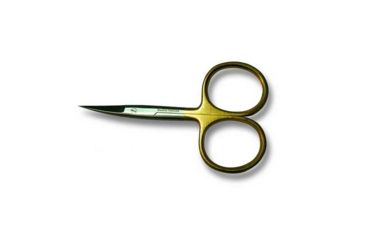 Image of Adamsbuilt All Purpose Scissor, Curved, Gold, 4in 730026