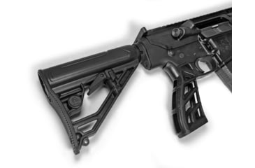 Image of Adaptive Tactical EX Performance Adjustable AR Rifle Stock Lite, Mil Spec, Black, AT-02013