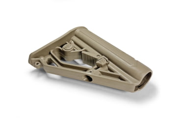 Image of Adaptive Tactical EX Performance Adjustable AR Rifle Stock Lite, Mil Spec, Flat Dark Earth, AT-02013-E