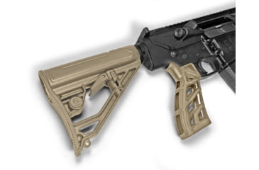Image of Adaptive Tactical EX Performance Adjustable AR Rifle Stock Lite, Mil Spec, Flat Dark Earth, AT-02013-E