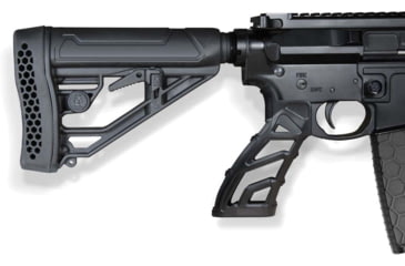 Image of Adaptive Tactical EX Performance Adjustable M4-Style Stock for AR15/AR10 Carbines, Polymer, Black, AT-02012