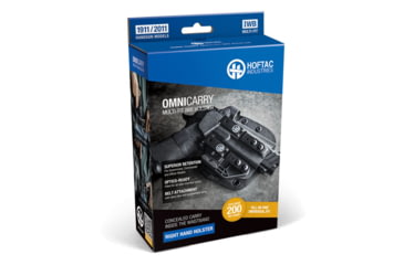 Image of Adaptive Tactical Omnicarry Hoftac, Inside Waistband Holster, Fits 1911/2011, Kydex, Black, Right Hand, HT-01003-R