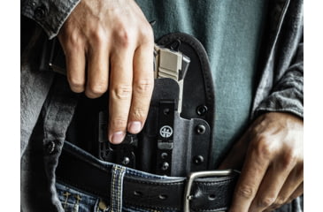 Image of Adaptive Tactical Omnicarry Hoftac, Inside Waistband Holster, Fits 1911/2011, Kydex, Black, Right Hand, HT-01003-R