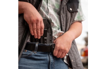 Image of Adaptive Tactical Omnicarry Hoftac, Inside Waistband Holster, Fits 1911/2011, Kydex, Black, Right Hand, HT-01003-R