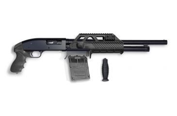 Image of Adaptive Tactical Pistol Grip w/ 5 Rnd Box Sidewinder Venom Magazine-fed Shotgun System- Maverick 88 12 Gauge, Black, 12ga 5rd Box, AT-00101