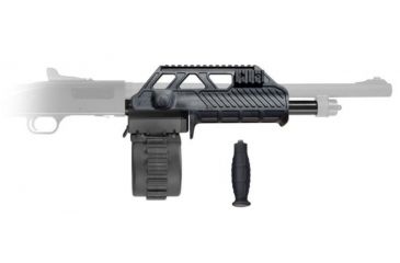 Image of Adaptive Tactical Venom Kit w/Wraptor Forend and 10rd Drum, for Mossberg 500 Series Shotguns, Black, AT-05100-10RD