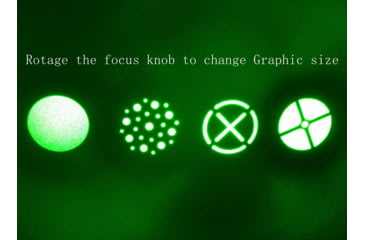 Image of ADE Advanced Optics Adjustable Multi-Reticle Green Laser Flashlight Sight w/ Pressure Switch and QD Mount, Black, HG33