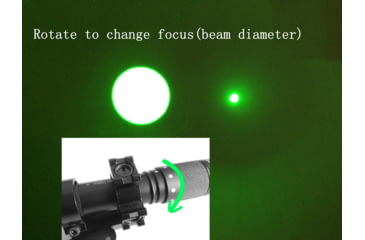Image of ADE Advanced Optics Adjustable Multi-Reticle Green Laser Flashlight Sight w/ Pressure Switch and QD Mount, Black, HG33