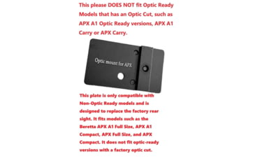 Image of ADE Advanced Optics Beretta APX Adapter Plate, Trijicon, Holosun, Black, HM21