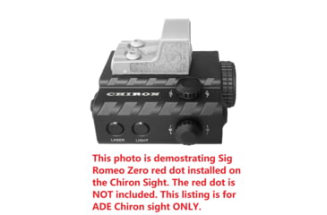 Image of ADE Advanced Optics CHIRON Mini Green Laser/Flashlight Sight, Trijcon RMR, Holosun 407k/507K, Vortex Venom, Burris Fastfire, Black, LS012G