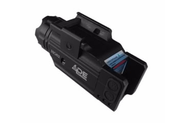 Image of ADE Advanced Optics Crusader Series Compact Green Laser Strobe Flashlight Sight, Black, HG62