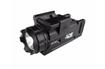 Image of ADE Advanced Optics Crusader Series Compact Green Laser Strobe Flashlight Sight, Black, HG62