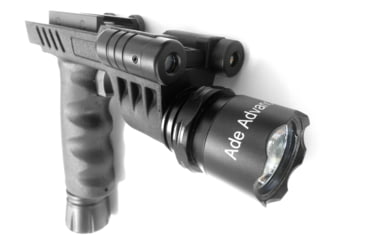 Image of ADE Advanced Optics Dual Strobe Flashlight w/ Blue Laser Combo Sight, Black, HG23