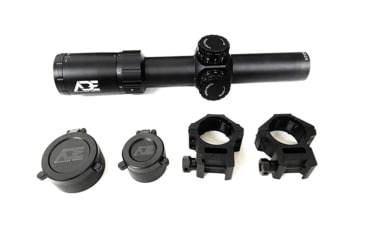 Image of ADE Advanced Optics Gen2 1-6x24mm Rifle Scope, 30mm, Illuminated Mil Dash Reticle, Black, Gen2 1-6x24