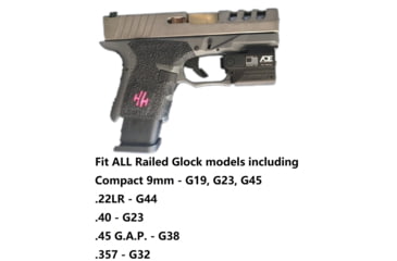 Image of ADE Advanced Optics HG54G Plus 2 Full Metal Green Laser/Flashlight Sight, Springfield Hellcat OSP/PRO/Micro-Compact 9MM Pistol, Black, HG54 PLUS