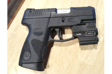 Image of ADE Advanced Optics HG55-2 Green Laser Flashlight Sight, SW SD9VE, Ruger Security 9, HK P2000sk, Canik tp9sf, Springfield XD, Black, HG55