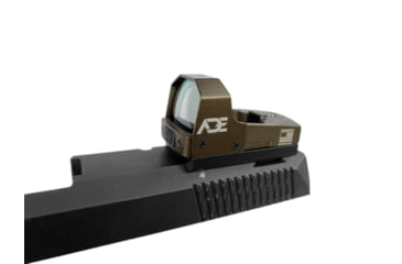 Image of ADE Advanced Optics Huracan Mini Reflex Green Dot Micro Sight, 4 MOA, FDE, RD3-006B1S